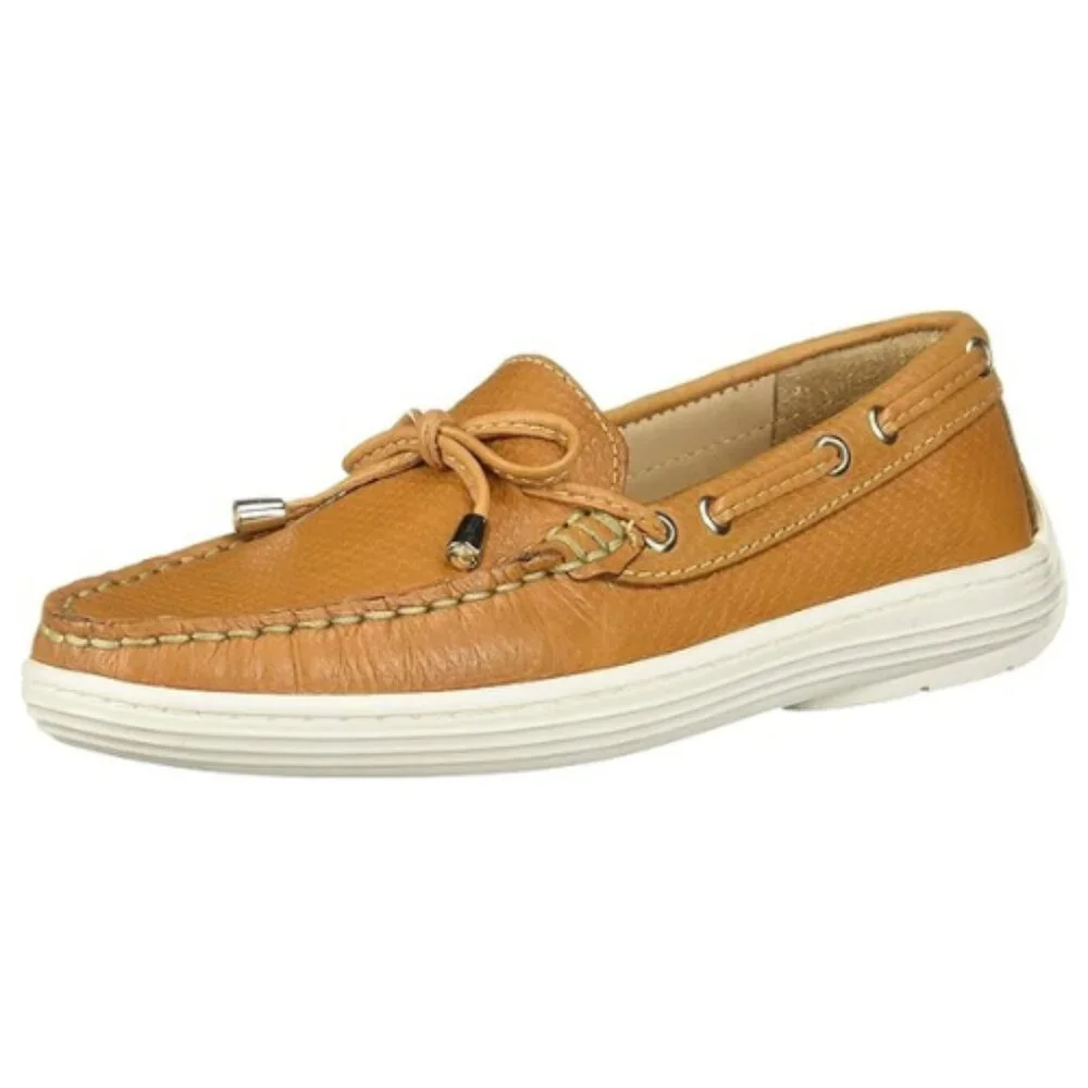 Driver Club USA Unisex-Child Kids Boys/Girls Leather Nantucket Loafer Size 5.5 M